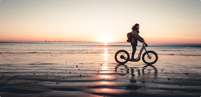Vélo sur la plage