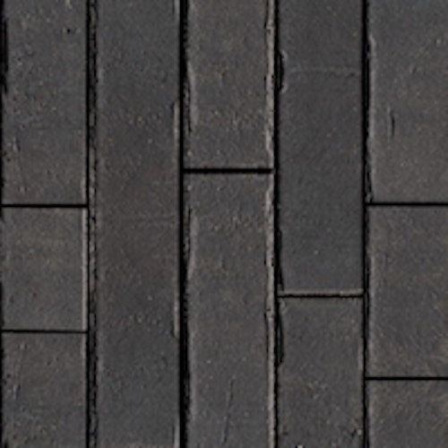 Detail zwart stenen exterieur
