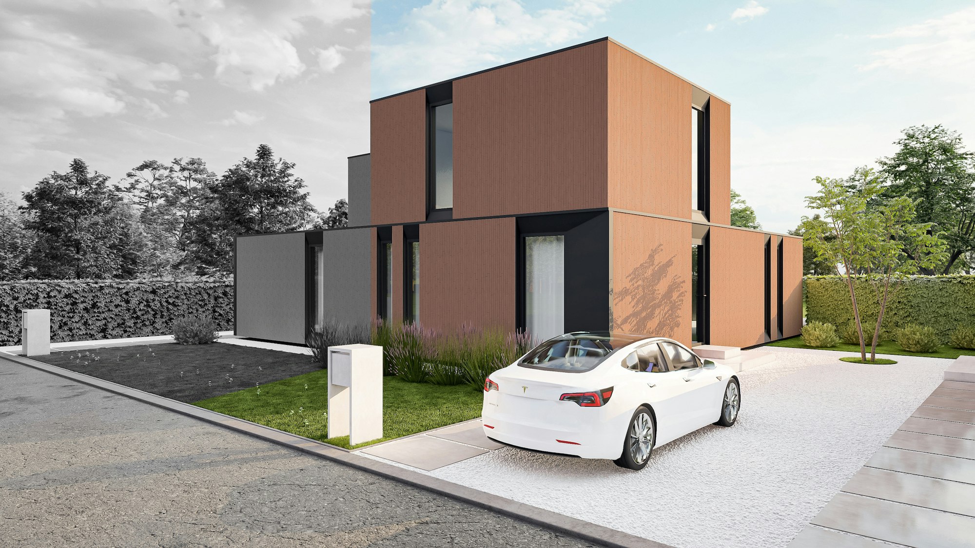 Nieuwbouw houtskelet Balen Ruiterweg woning 2