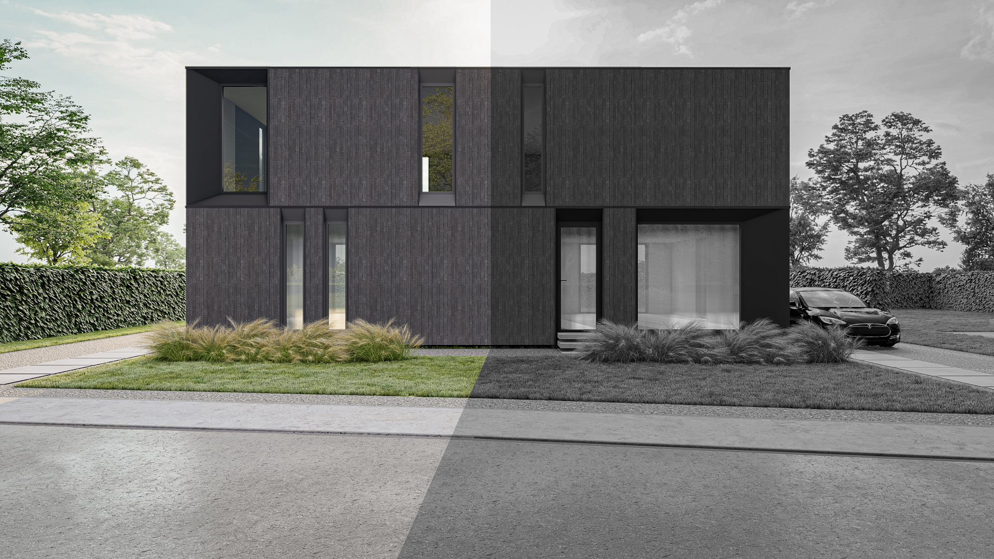 Nieuwbouw houtskelet Genk Kastertstraat woning 1