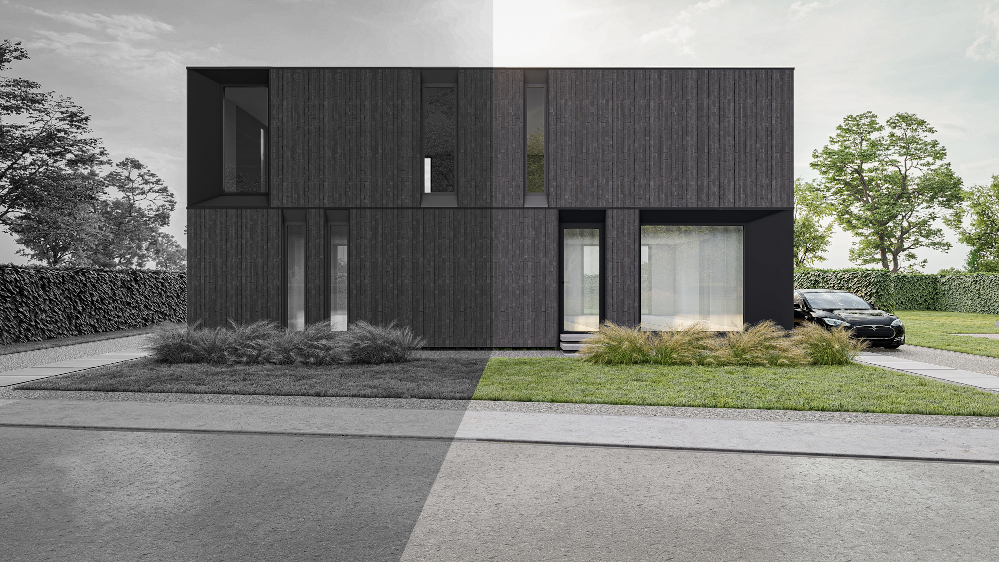 Nieuwbouw houtskelet Genk Kastertstraat woning 2