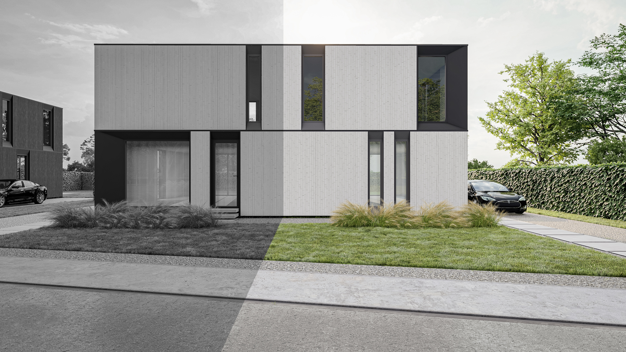 Nieuwbouw houtskelet Genk Kastertstraat woning 4