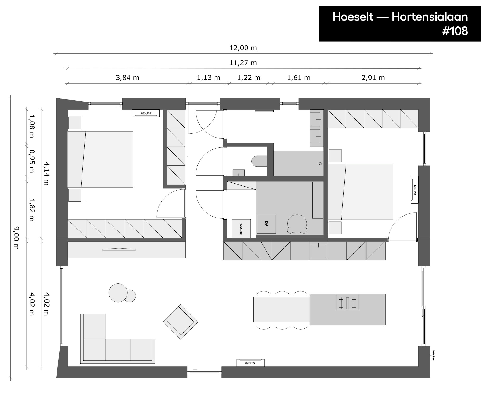 Skilpod nieuwbouwproject Hoeselt Hortensialaan plan