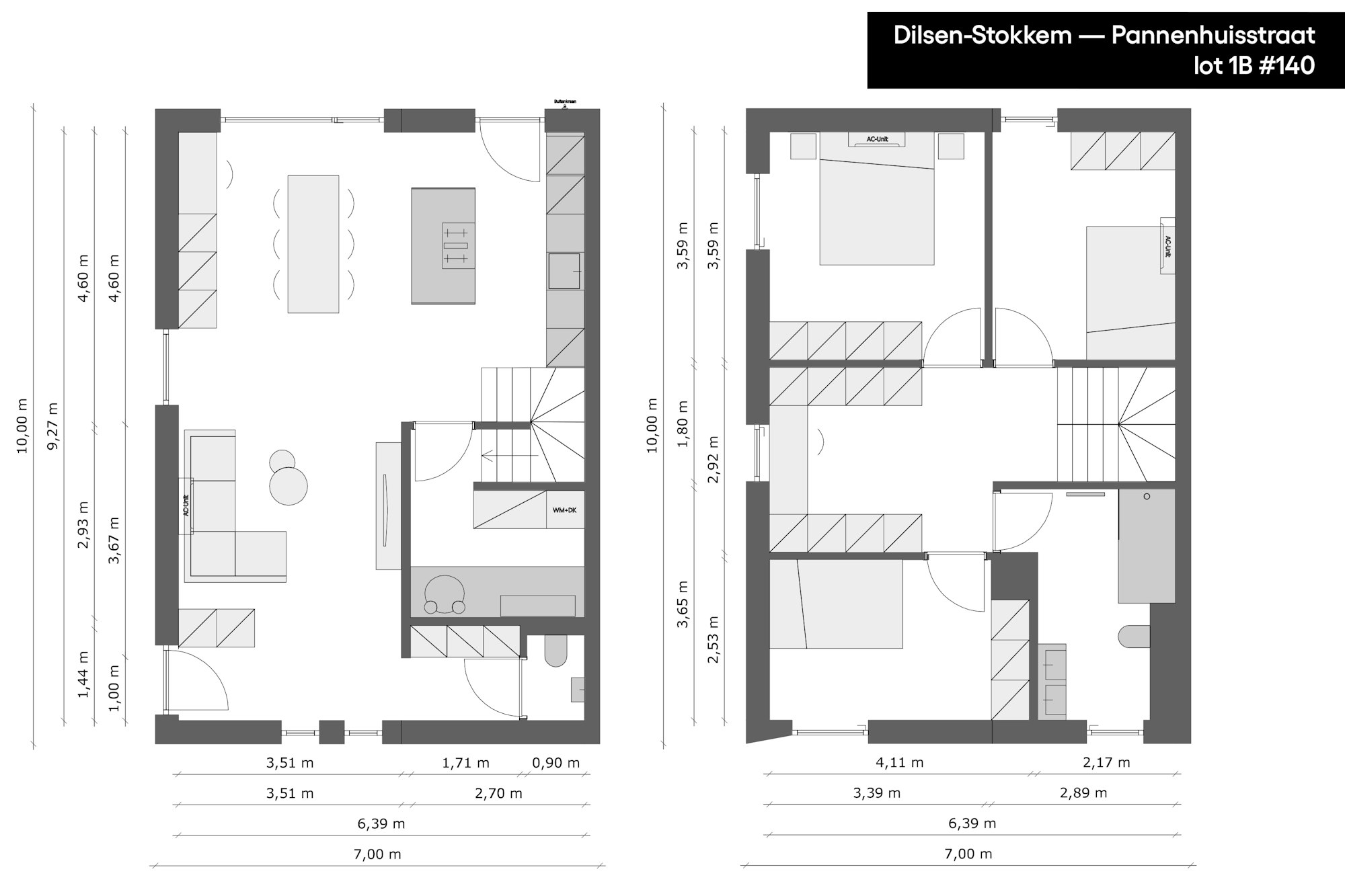 Skilpod nieuwbouwproject Dilsen-Stokkem Pannenhuisstraat plan