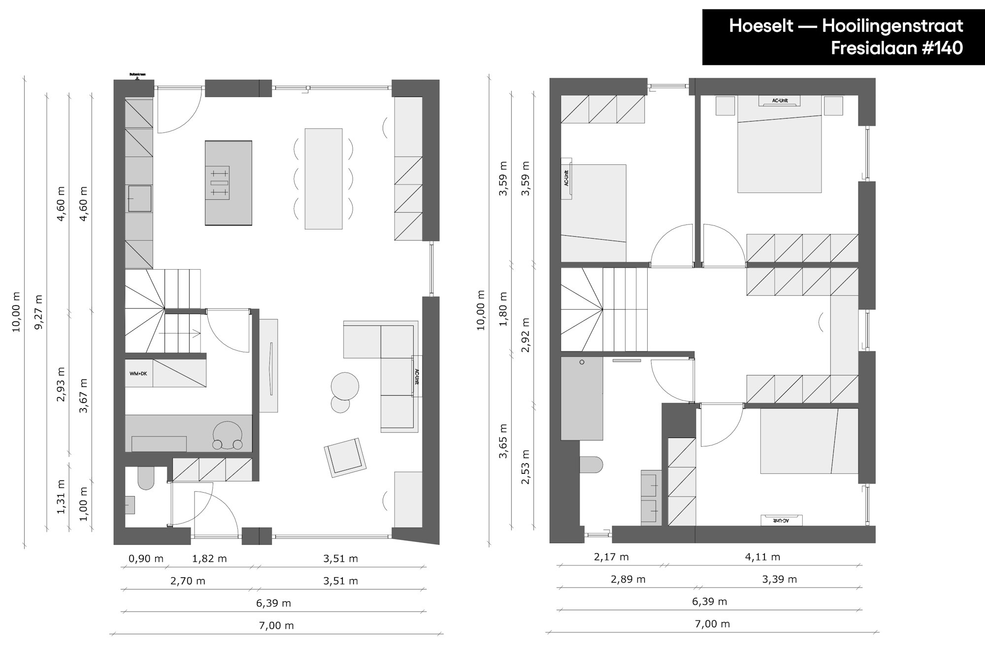 Skilpod nieuwbouwproject Hoeselt Hooilingenstraat plan