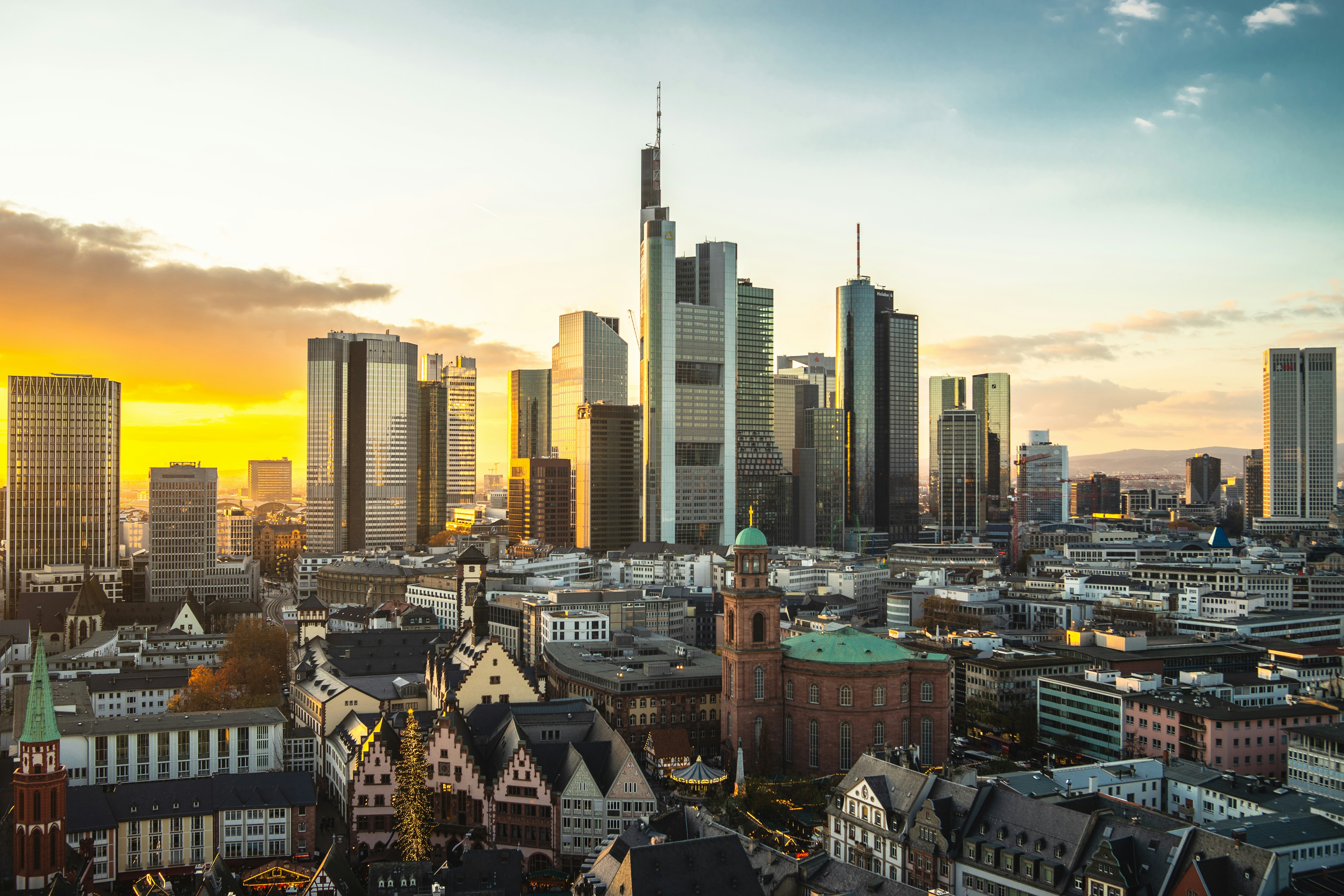 View of the Frankfurt Skyline