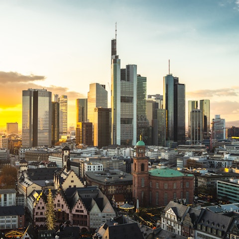 View of the Frankfurt Skyline