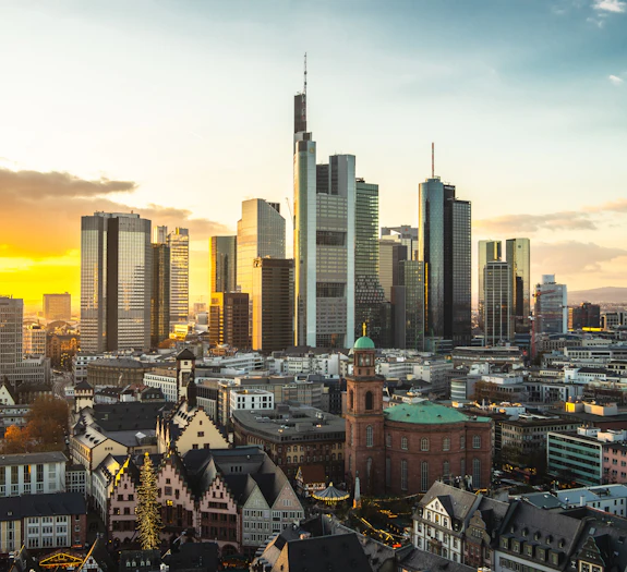 View of the Frankfurt Skyline
