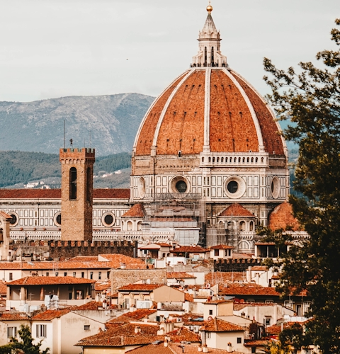 Picture of a rooftop view in Florence, Italy.