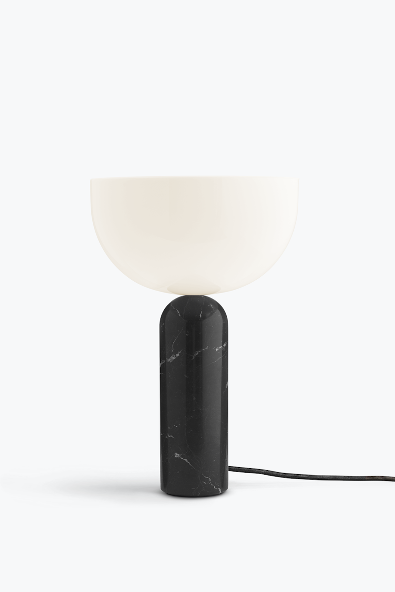 Large black store lamp