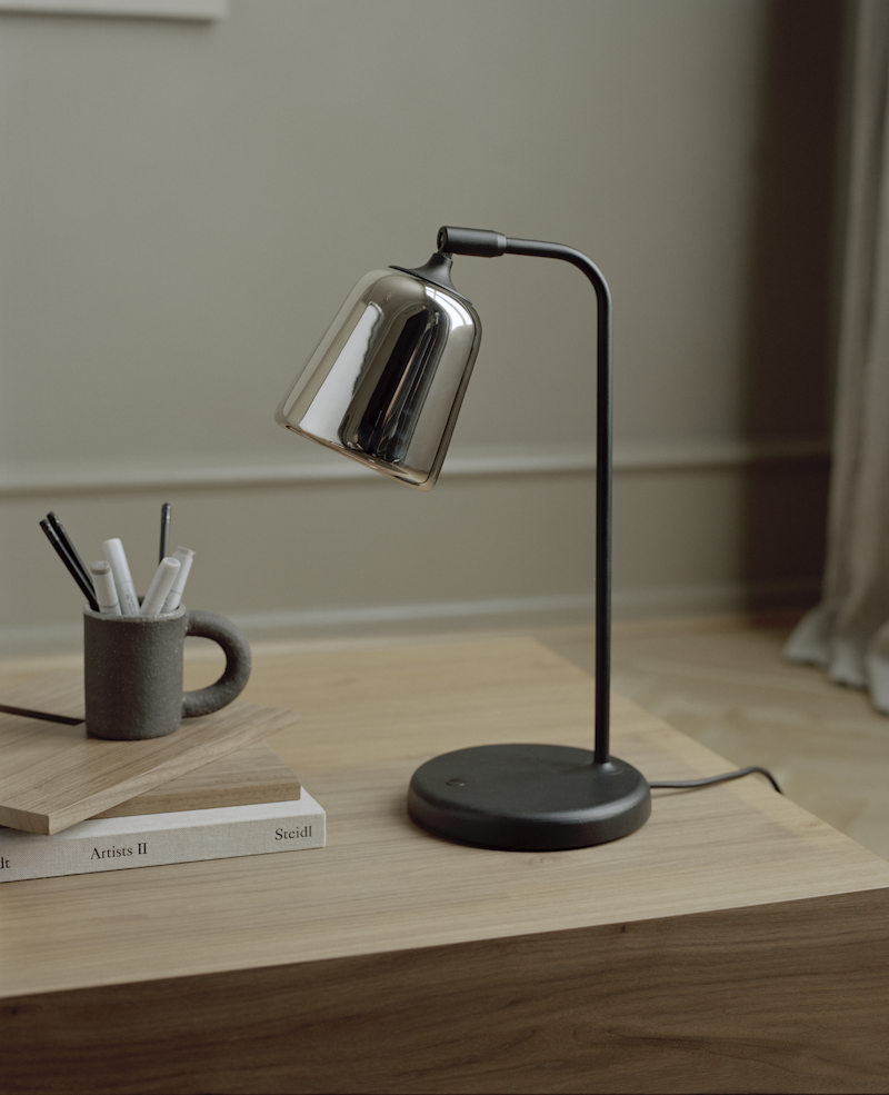 Stainless steel desk sales lamp
