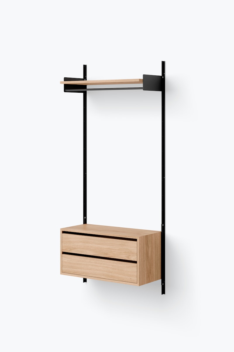 New Works Wardrobe Shelf Cabinet w. Drawers