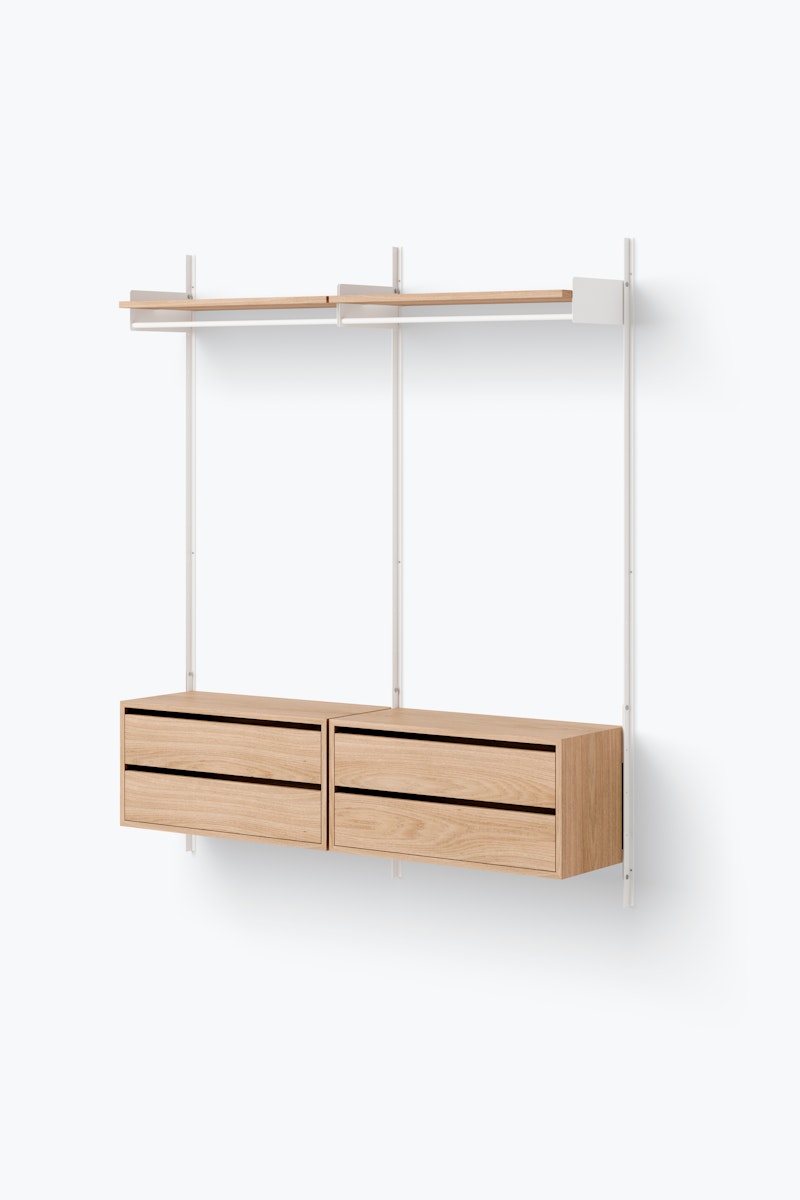 New Works Wardrobe Shelf Cabinets w. Drawers