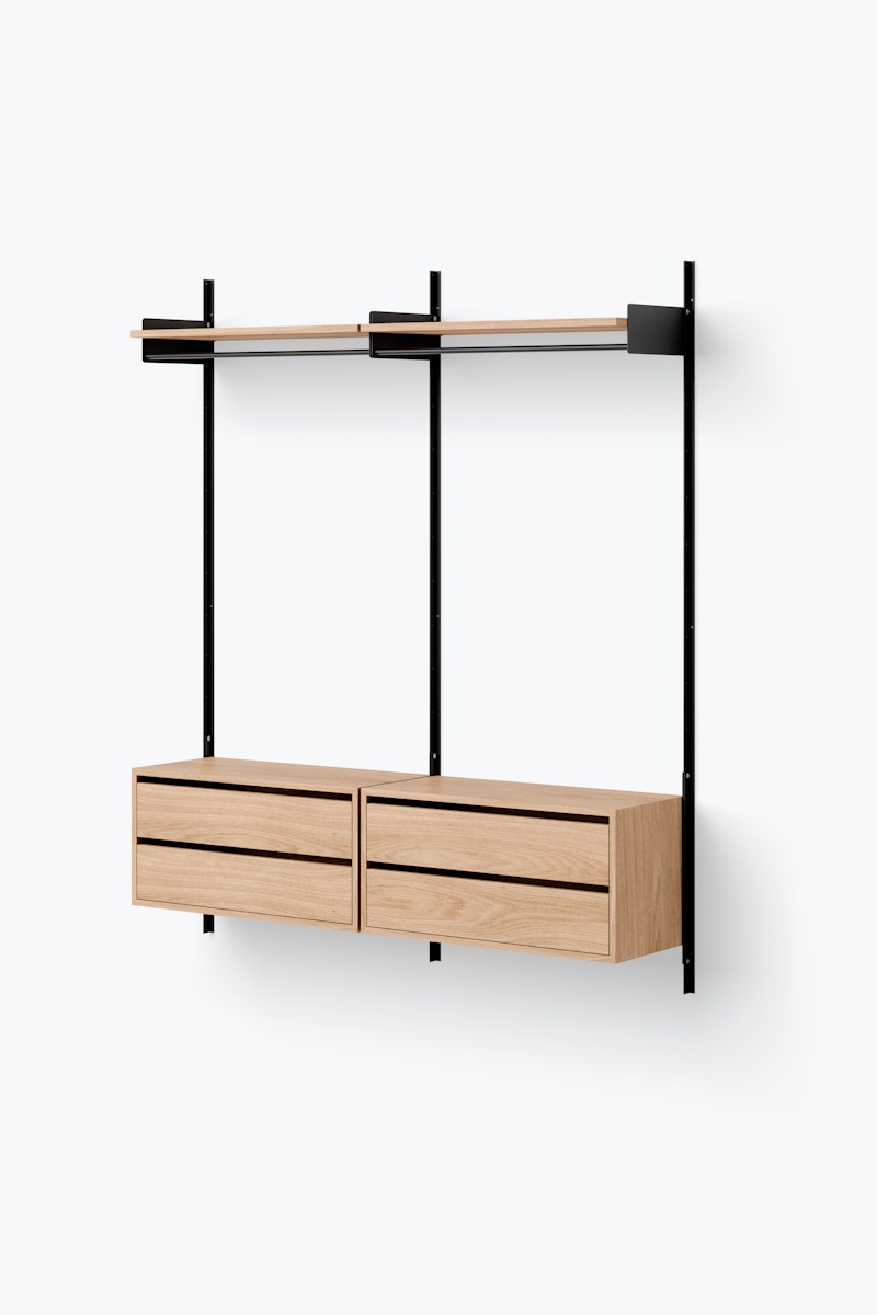 New Works Wardrobe Shelf Cabinets w. Drawers