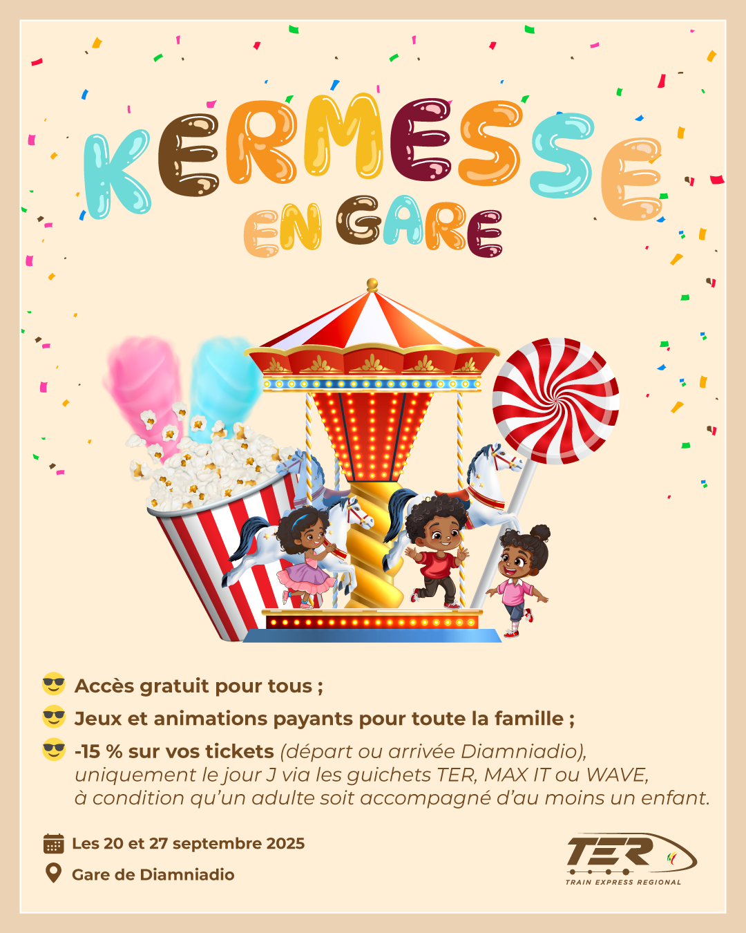 Kermesse en gare