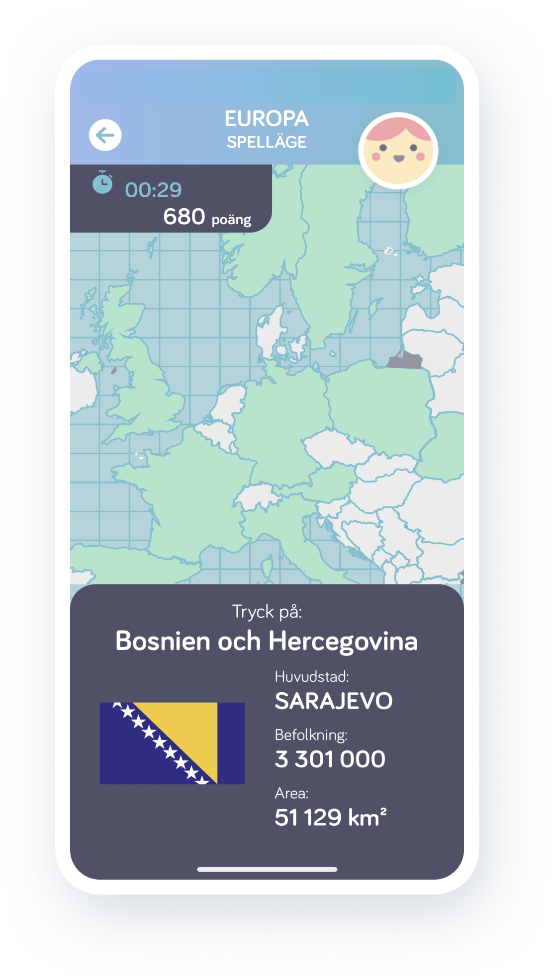 Albert geo app screen 2