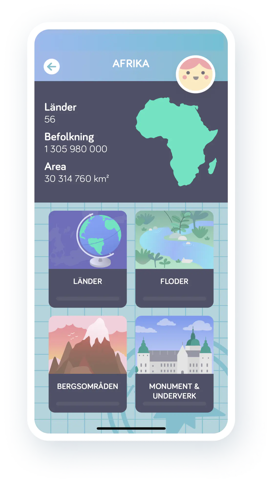 Albert geo app screen 3