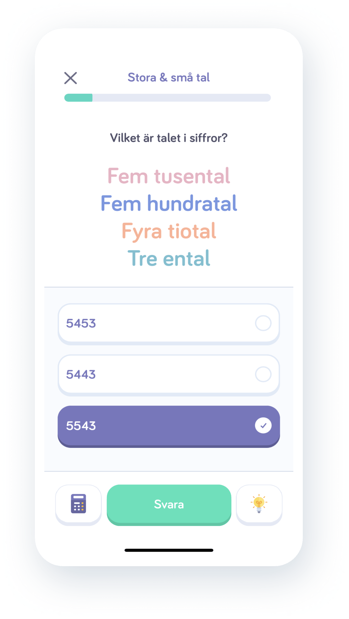 Albert Teen app math subject screen 2