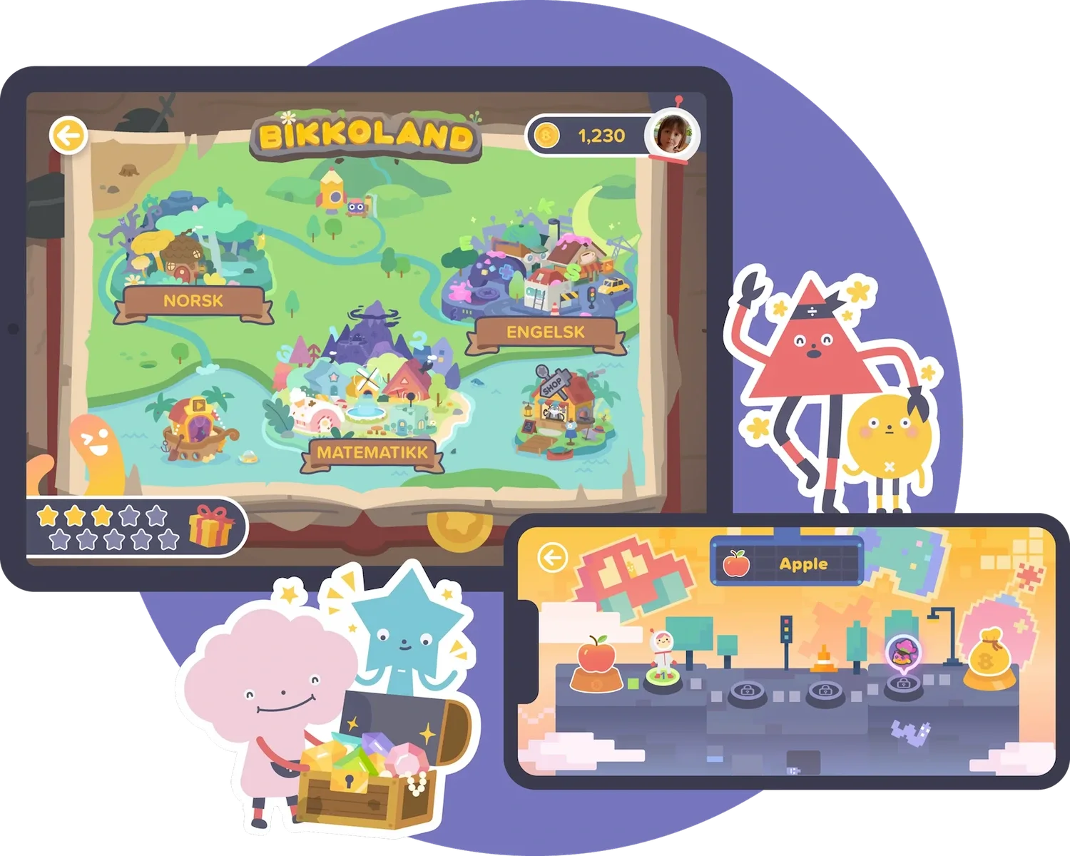 Albert's applications and mascots