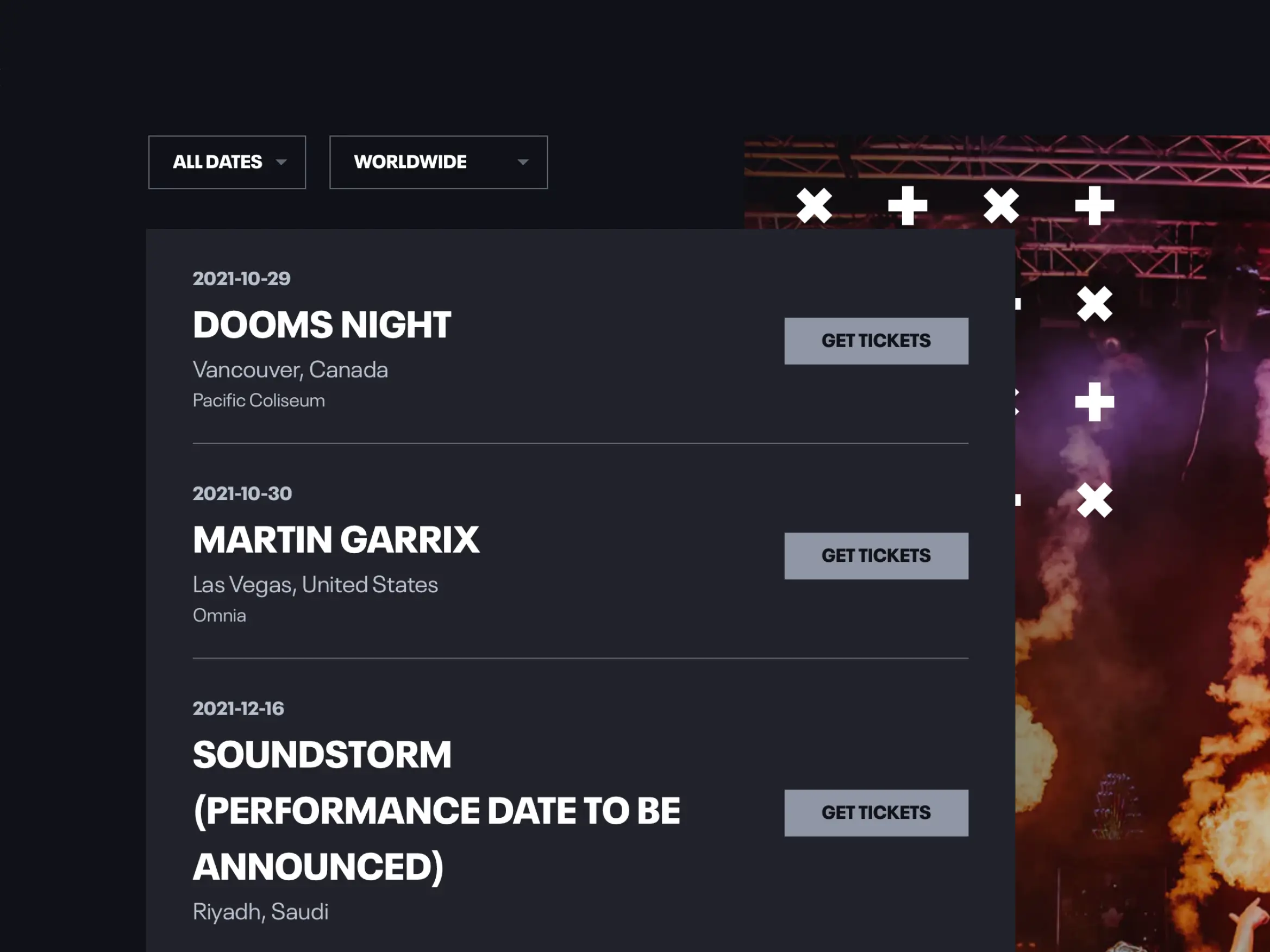 Martin Garrix - Tour Dates