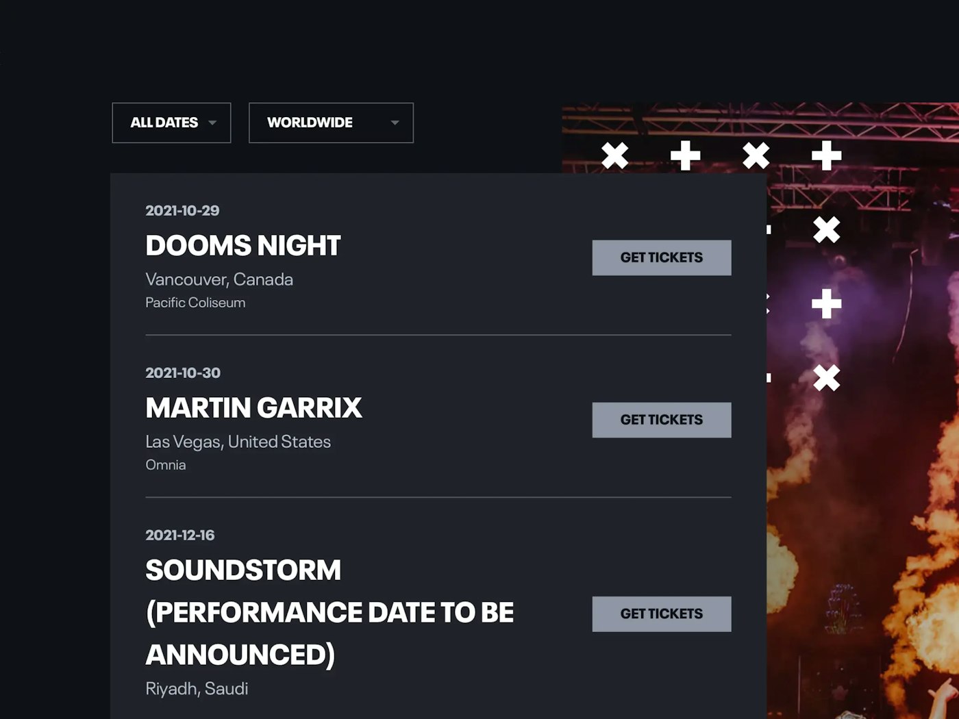 Martin Garrix - Tour Dates