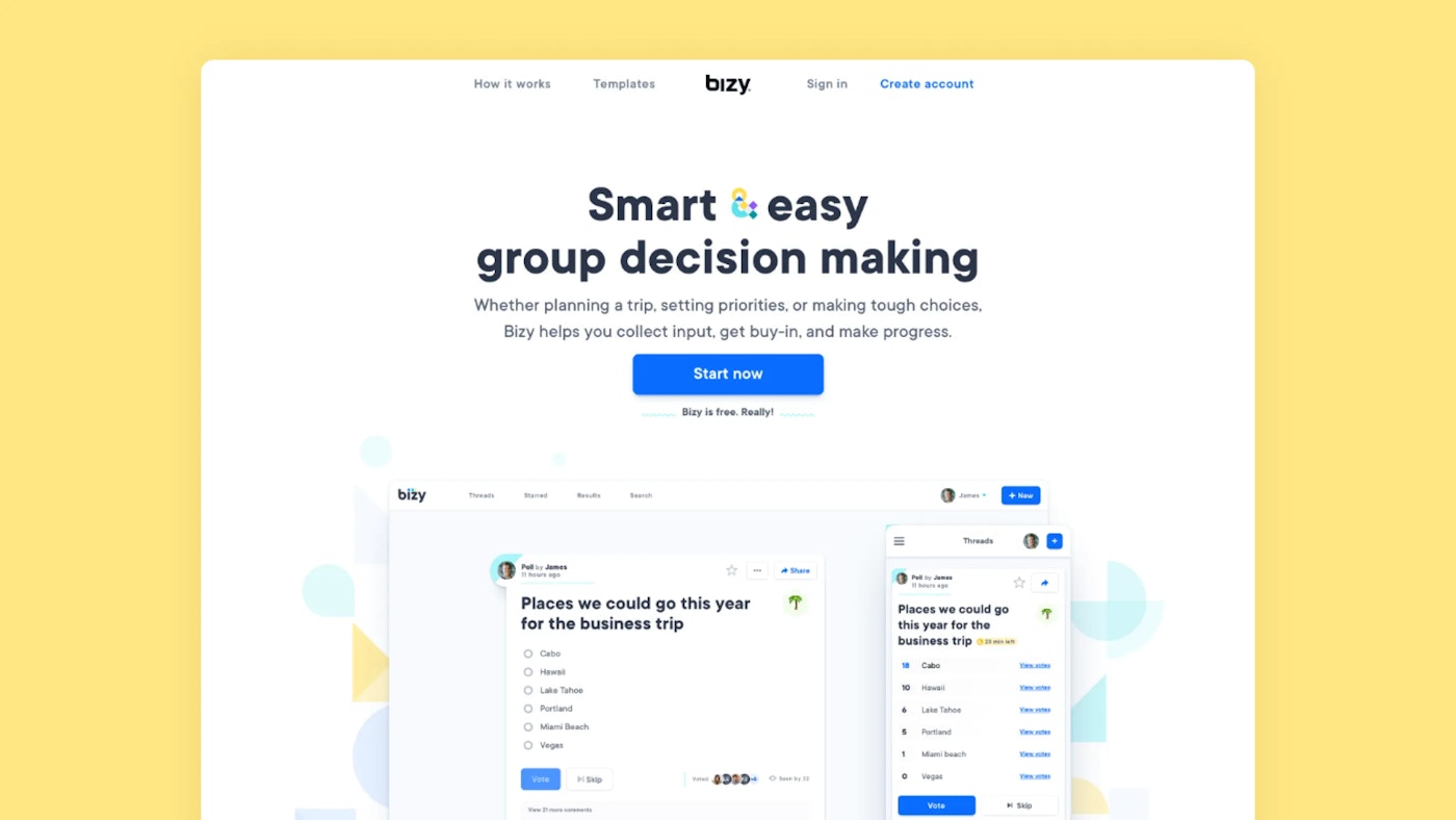 Bizy Website UI