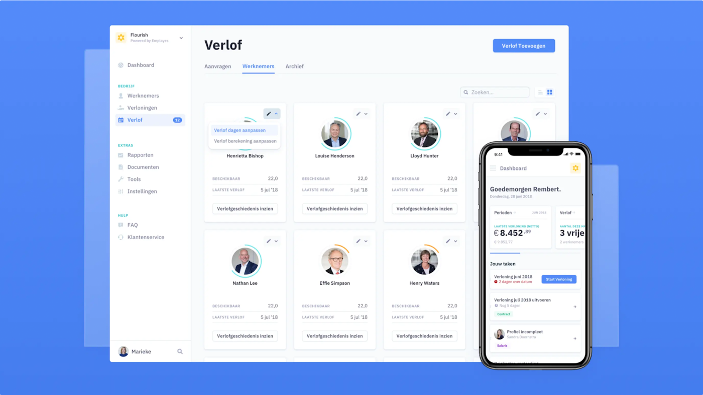 Employes Web App UI