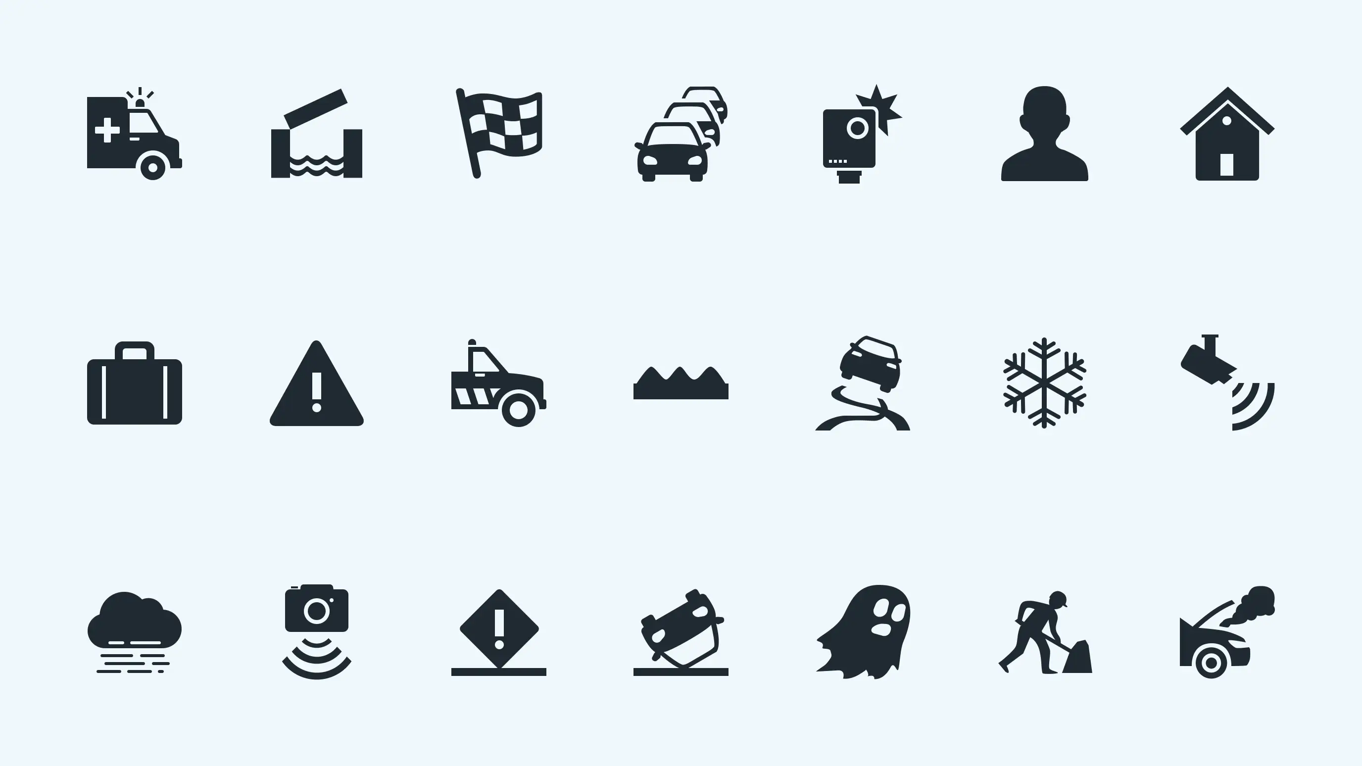 Icon set for Flitsmeister