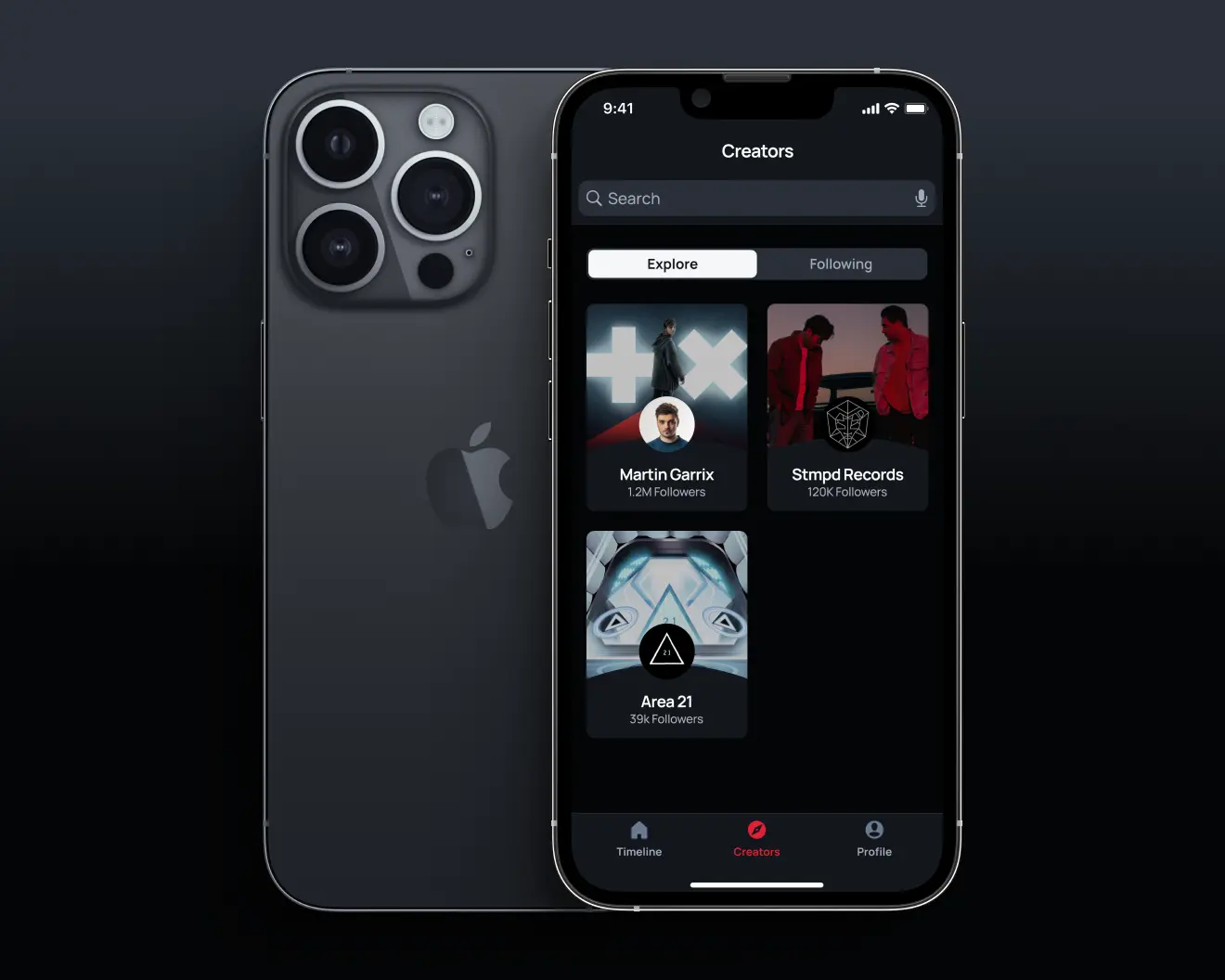 UI of Instantly on iPhone