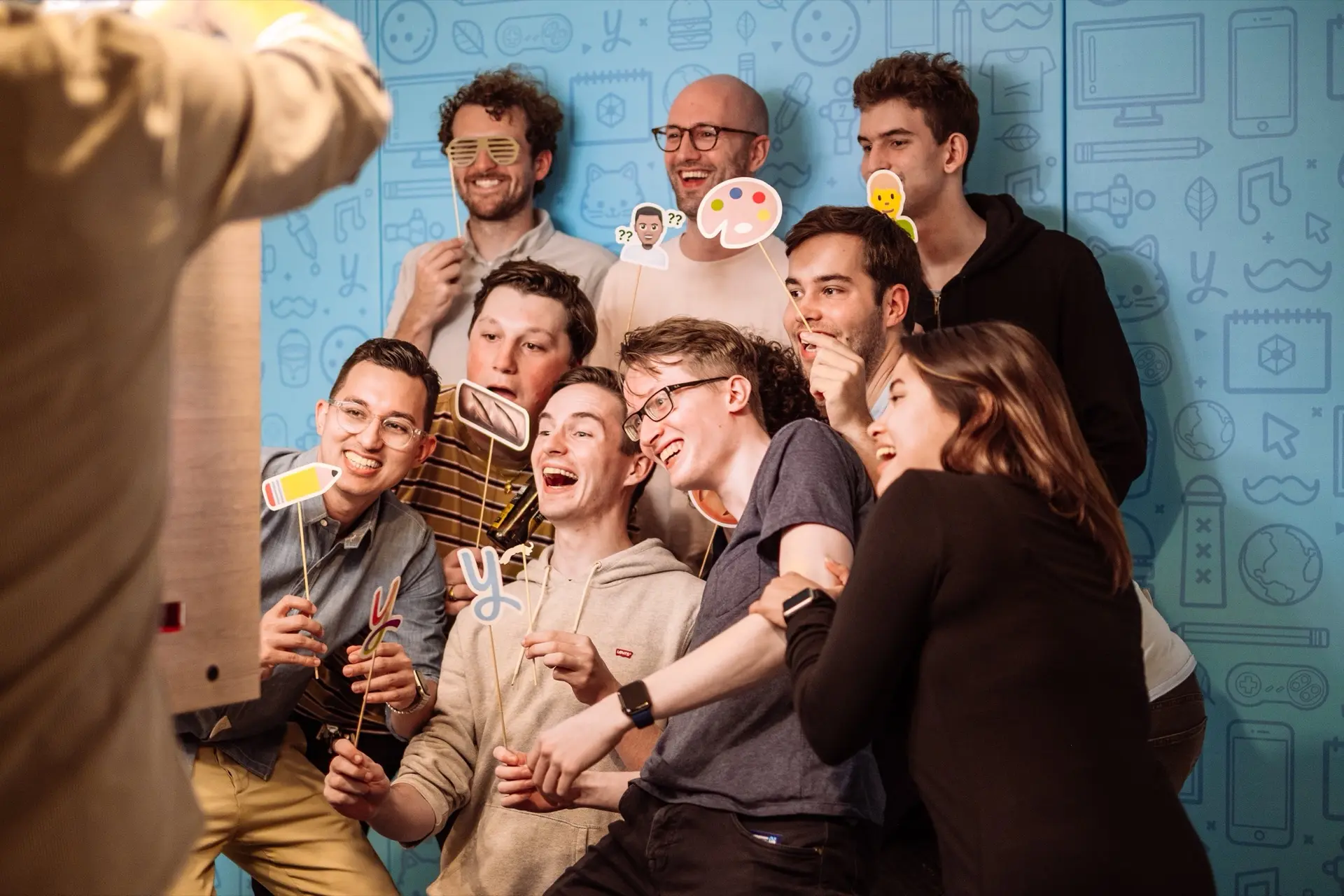 Funny team photo