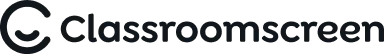 Classroomscreen logo set in dark monochrome color