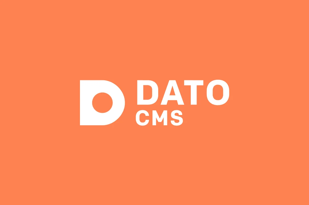Logo of CMS system DatoCMS on orange
