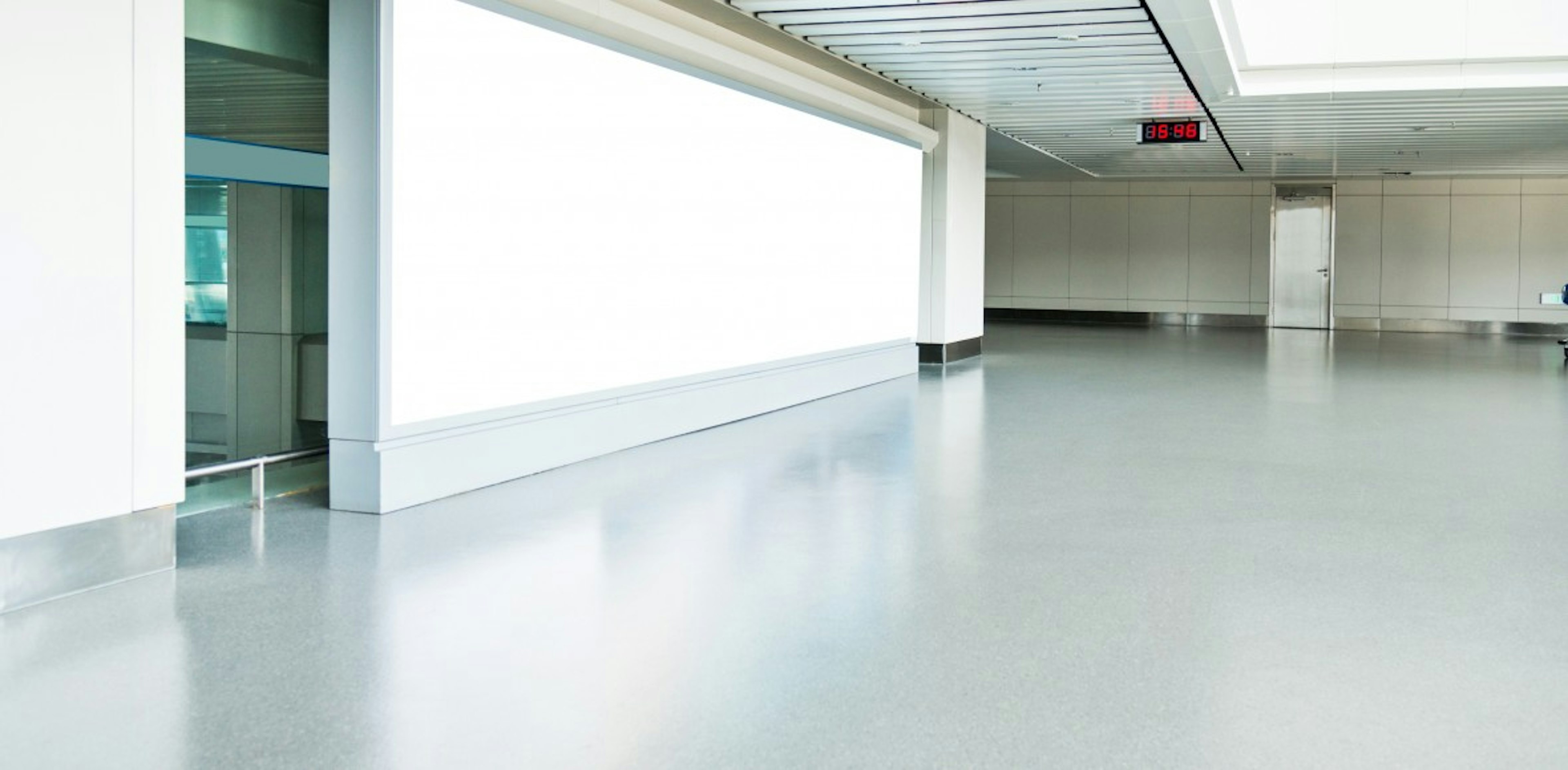 Empty Hospital Corridor
