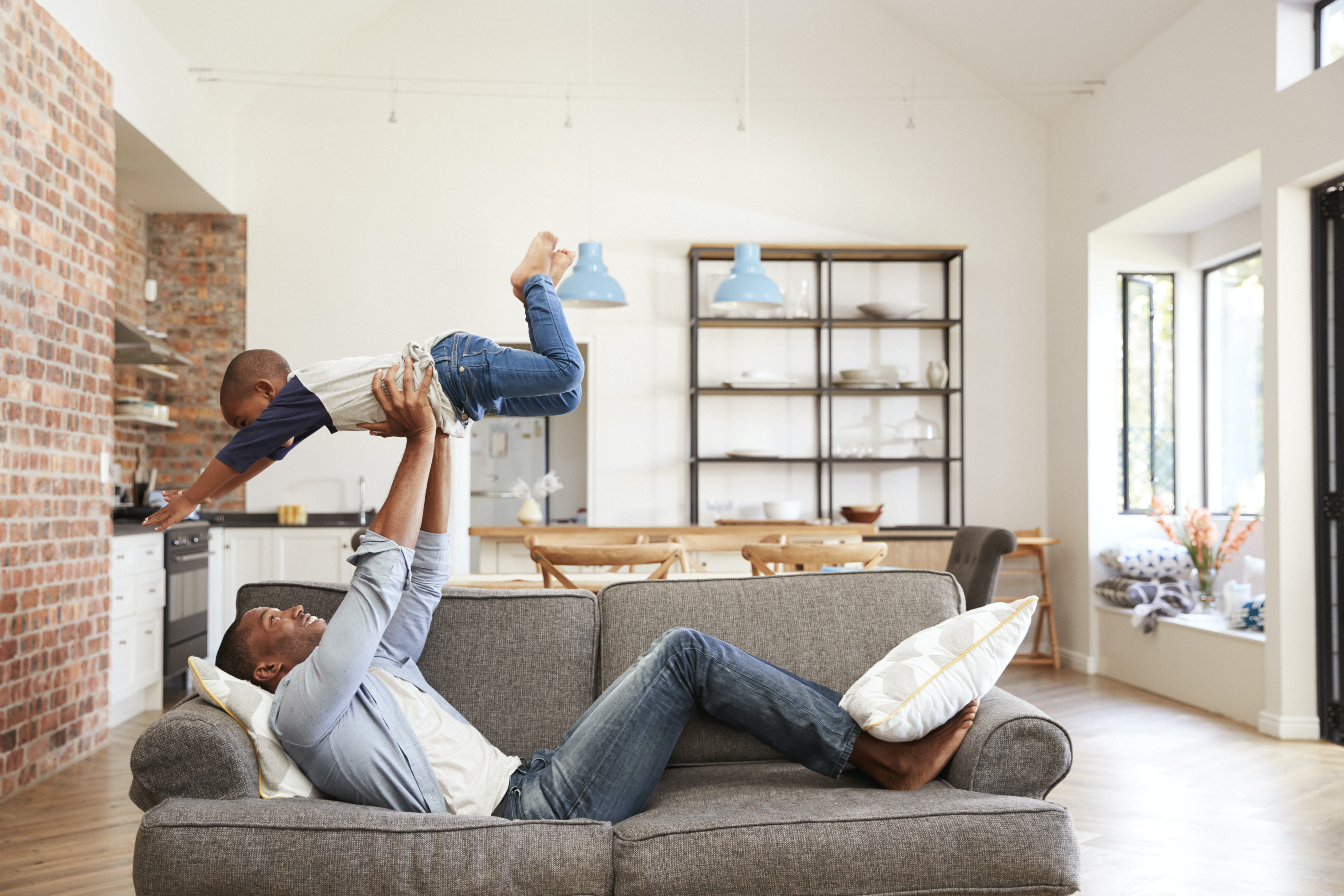 father dad living room