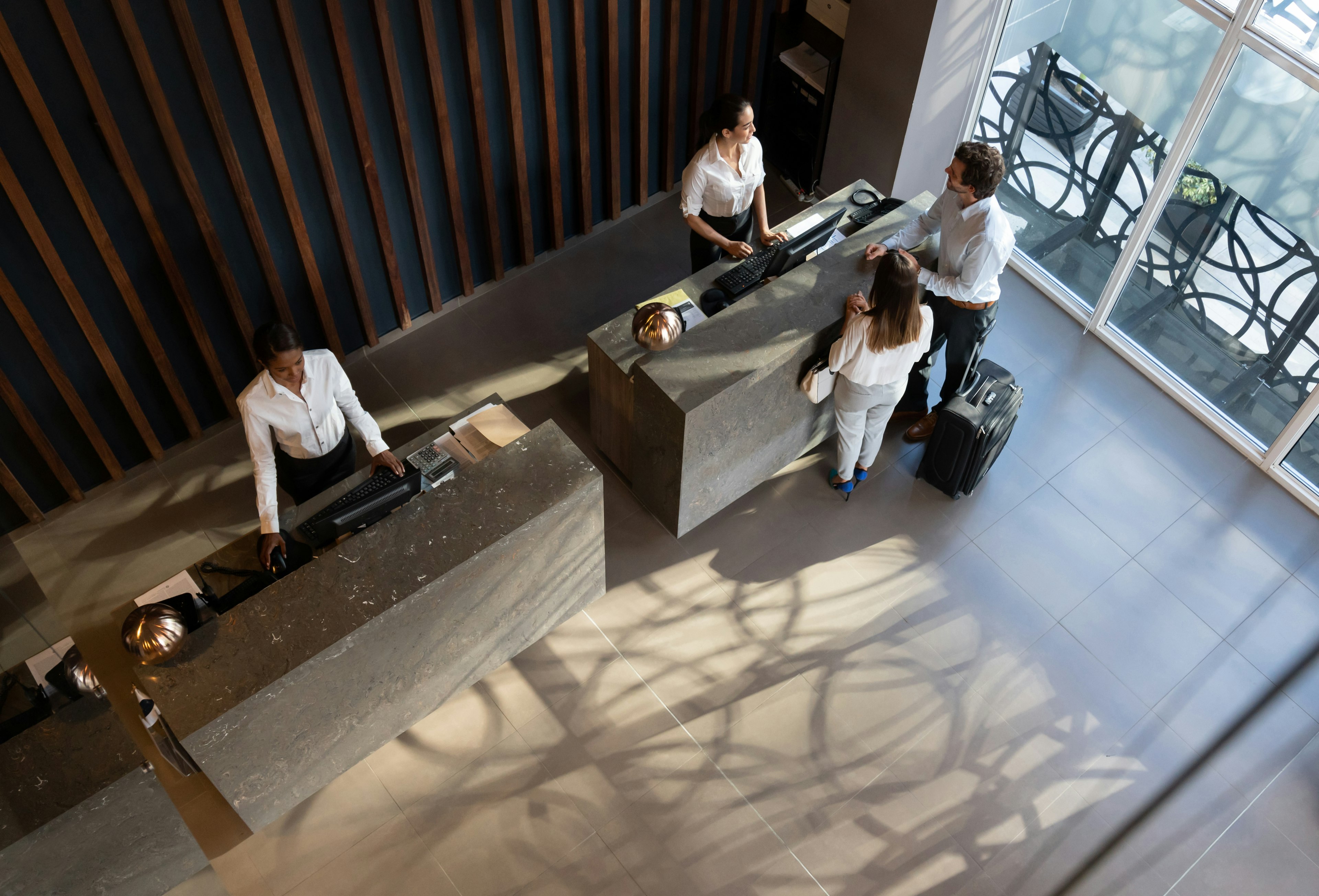 hotel lobby