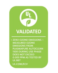 UL2998 | PlasmaPURE AutoClean 1500