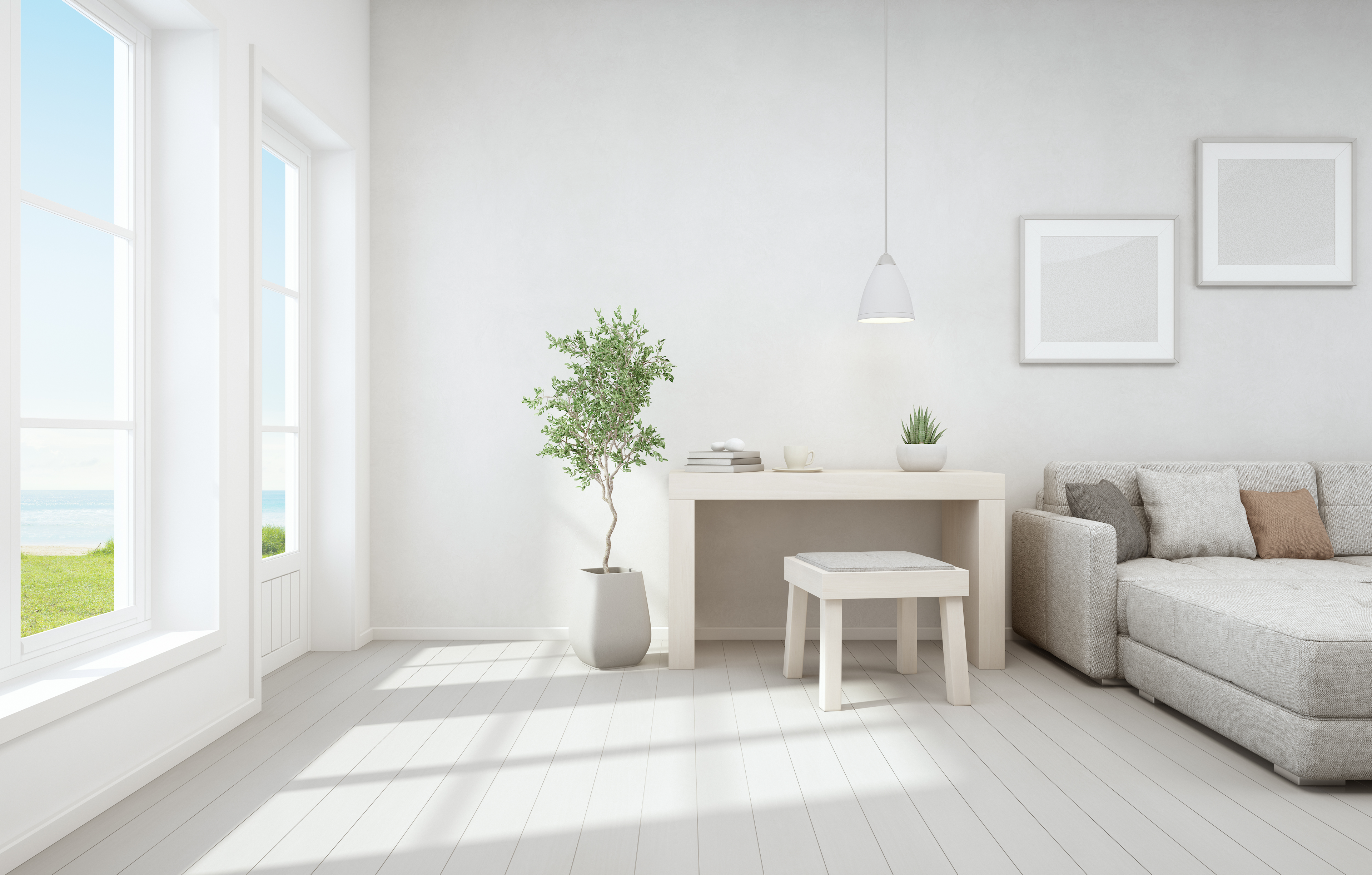 clean living room