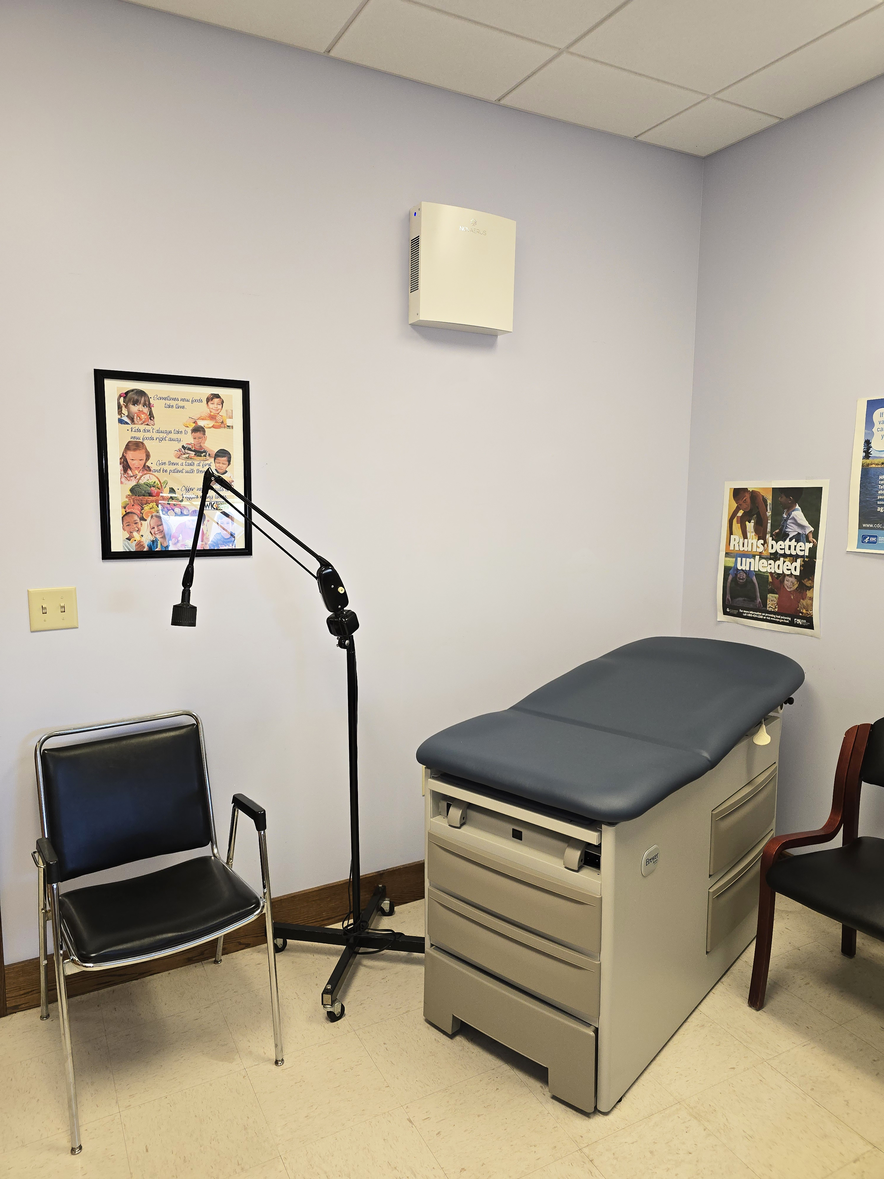 Novaerus Protect 900 in the exam room.