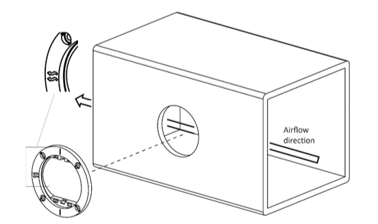Figure 2 Align the wave with the airflow