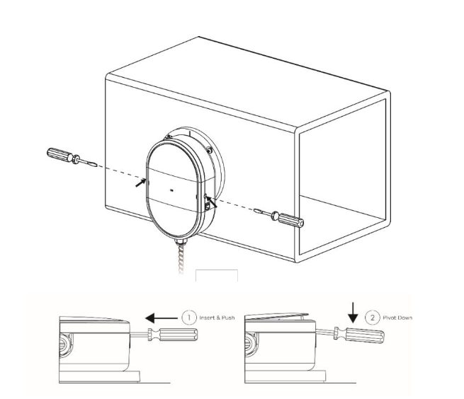 Figure 7 Removing the RapidPURE cover