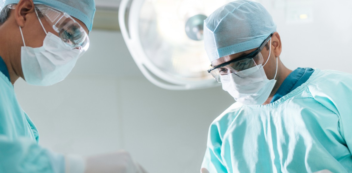 surgeon with mask