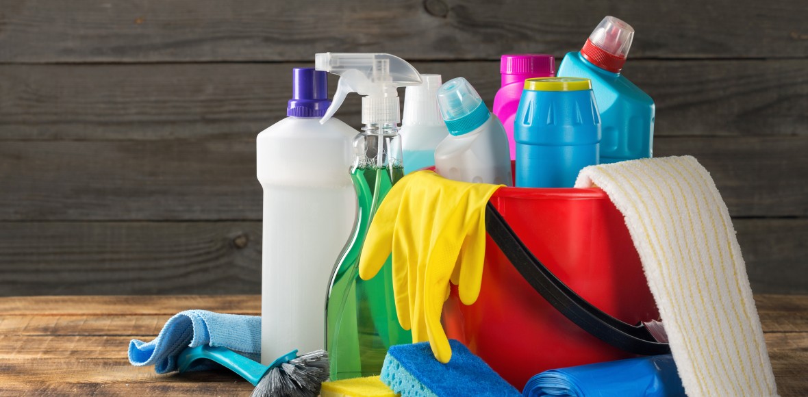 Cleaning supplies contain many VOCs