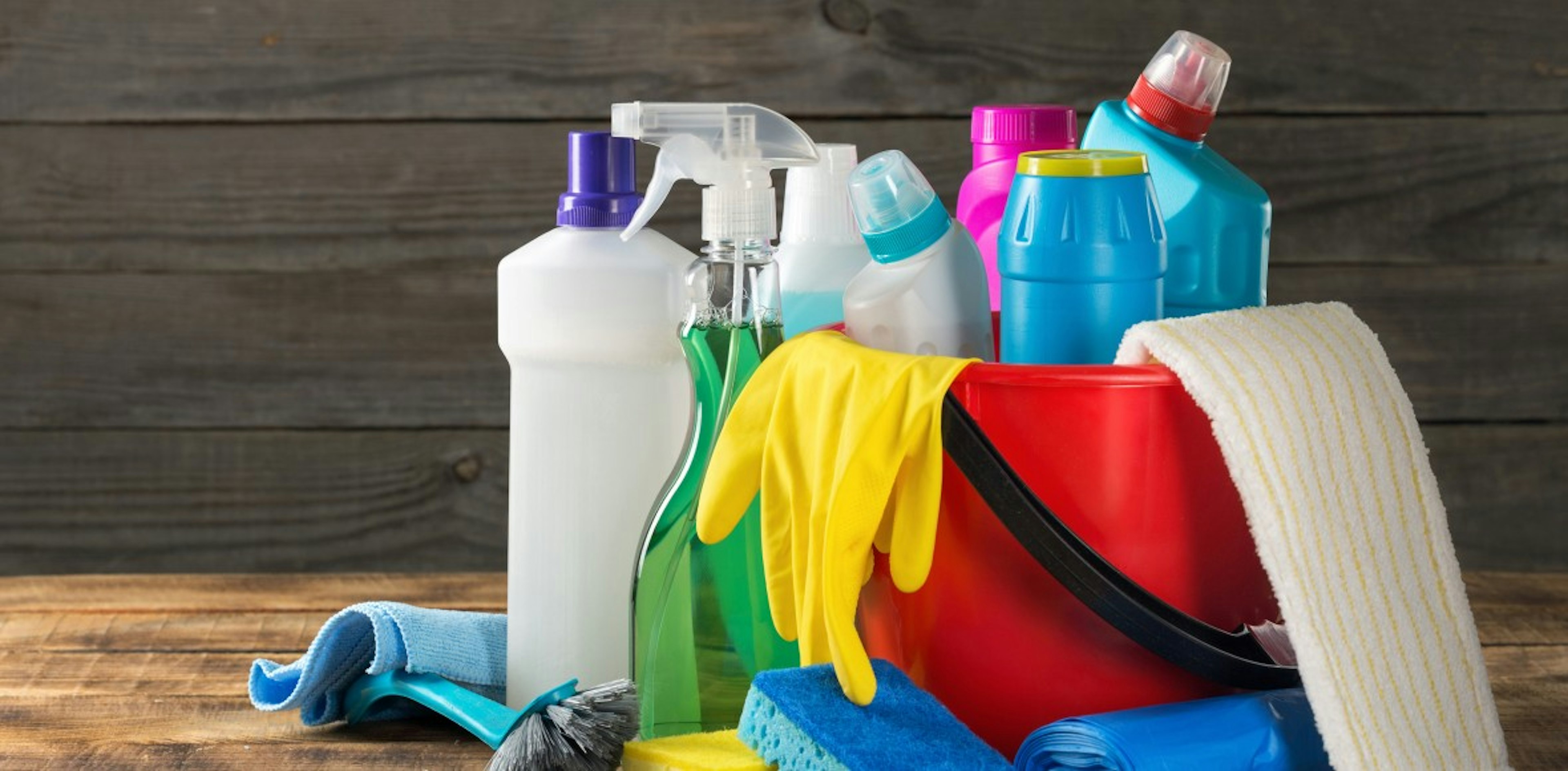 Cleaning supplies contain many VOCs