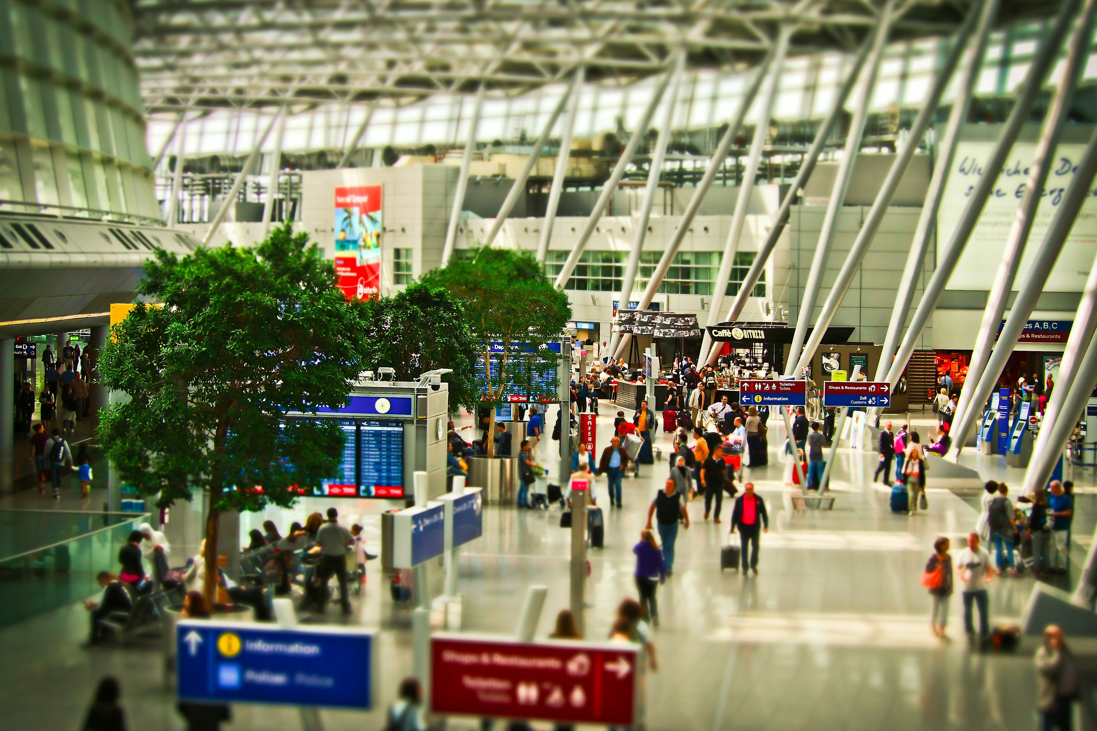 Busy airport