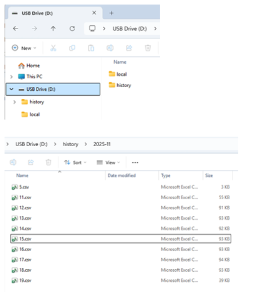 NanoDetect Data Export USB Drive