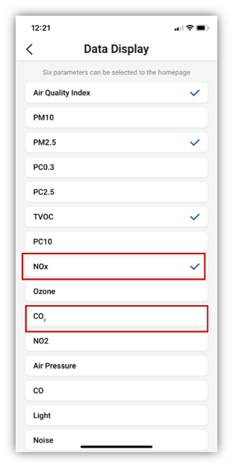 NanoView Data Display Options 2