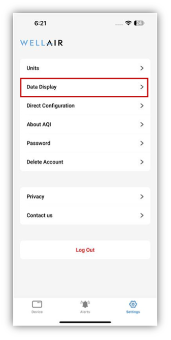 NanoView Data Display