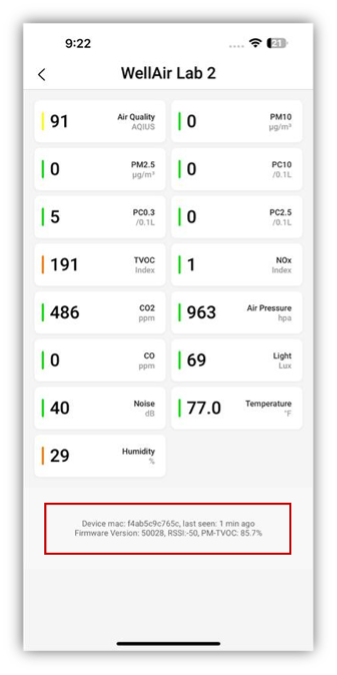 NanoView - Device Details
