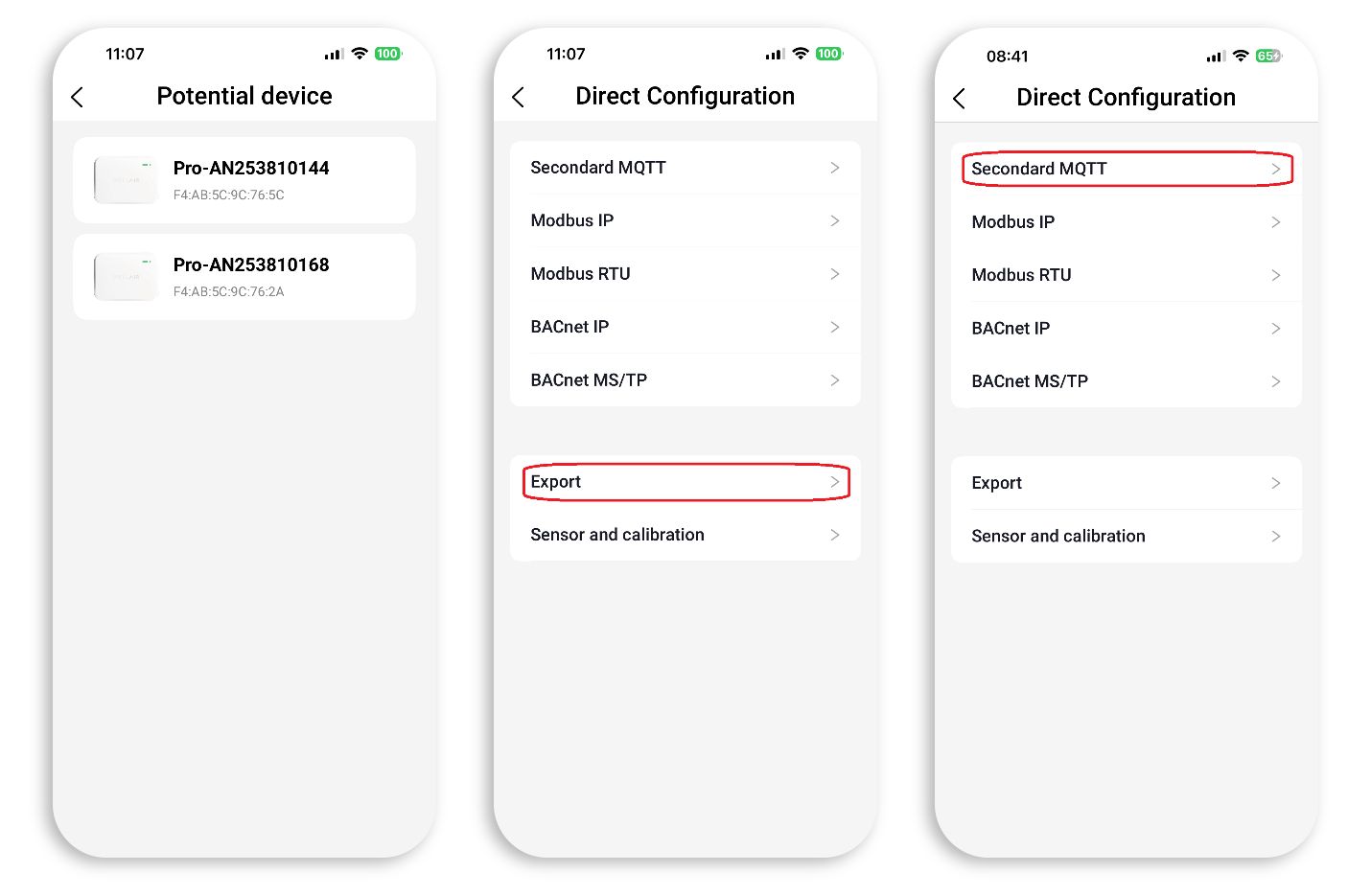NanoDetect PRO Configuration Steps MQTT