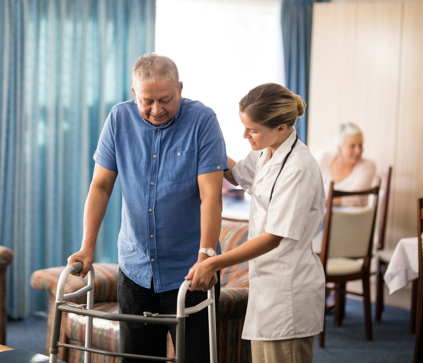 Nurse and Long Term Care Resident
